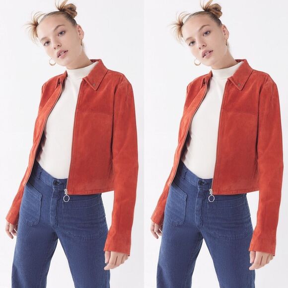 Urban Outfitters Capulet Miller Suede Moto Jacket - Picture 1 of 8